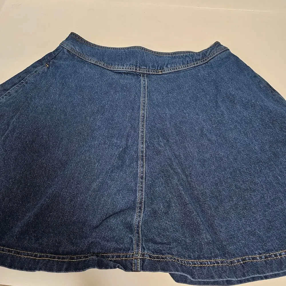 Pilcro Blue denim mini skirt with